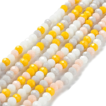 Glass Beads Strands EGLA-A034-M6mm-39-1