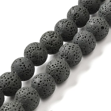 Natural Lava Rock Bead Strands G-L435-03-8mm-22-1