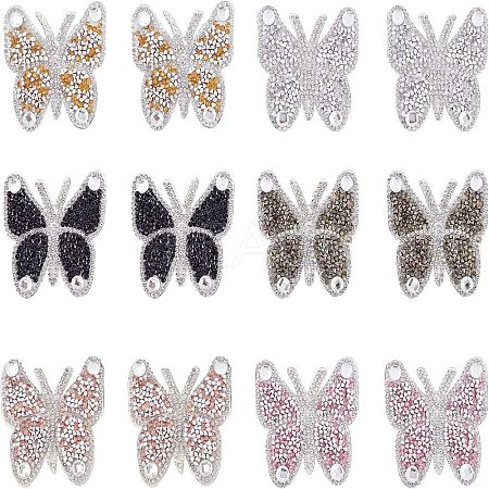 Butterfly Rhinestone Patches DIY-FG0001-36-1