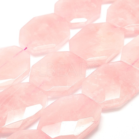 Natural Rose Quartz Beads Strands G-F477-06-1
