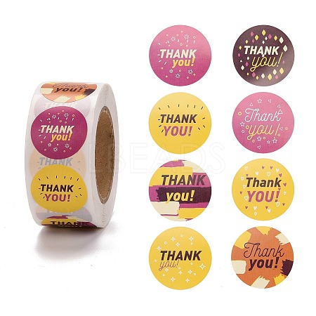 Thank You Stickers Roll DIY-P058-B11-1