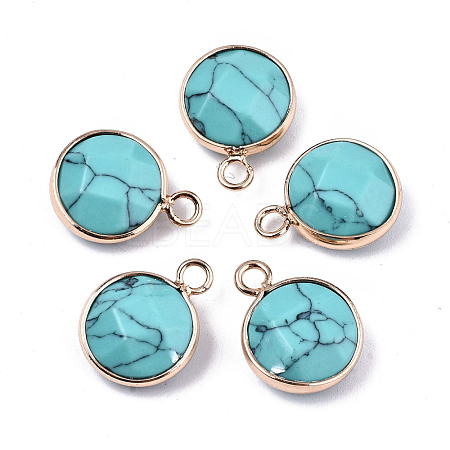 Synthetic Turquoise Pendants G-T131-101E-1