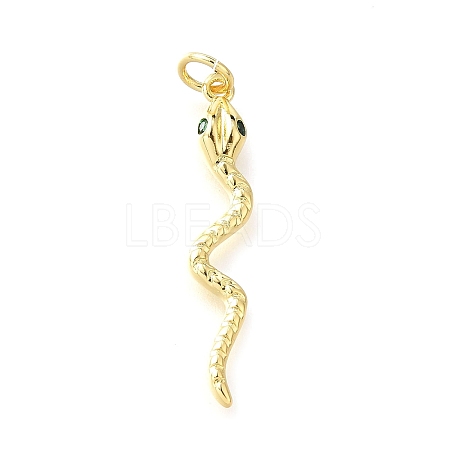 Brass Micro Pave Cubic Zirconia Pendants KK-V007-007P-03-1