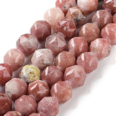 Natural Plum Blossom Jade Beads Strands G-NH0021-A20-01-1