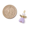 Acrylic & ABS Plastic Imitation Pearl Angel Pendants PALLOY-JF04466-01-2