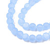 Transparent Imitation Jade Glass Beads Strands GLAA-N052-05A-B02-3
