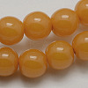 Imitation Amber Resin Round Bead Strands for Buddhist Jewelry Making RESI-E006-03-8mm-2