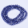 Electroplate Glass Beads Strands EGLA-A034-P2mm-A11-2