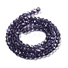Electroplate Transparent Glass Beads Strands LS-EGLA-A035-T4mm-A15-2