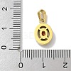 Ion Plating(IP) 304 Stainless Steel Micro Pave Cubic Zirconia Pendants STAS-Z107-05G-06-3