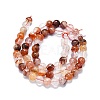 Natural Red Hematoid Quartz/Ferruginous Quartz Beads Strands LS-G-K245-A02-02-2