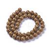 Natural Wood Lace Stone Beads Strands G-I199-17-8mm-3