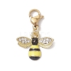 Insect Alloy Enamel Pendant Decoration HJEW-JM02005-4