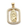 Rack Plating Brass with Cubic Zirconia Pendants KK-Q017-06E-G-1