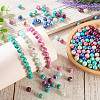 96Pcs 6 Styles Dyed Natural and Synthetic Imperial Jasper Dyed Beads G-TA0002-40-8