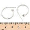 Brass Stud Earrings EJEW-L245-001P-5