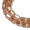 Electroplate Glass Beads Strands GLAA-G112-07A-3