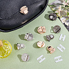 12Pcs 3 Colors Iron Bag Tuck Clasps PURS-NB0001-02-4