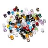 Faceted Rondelle Electroplate Glass Beads Strands EGLA-X0003-6x4mm-1
