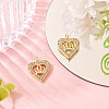 2Pcs Brass Micro Pave Cubic Zirconia Pendants KK-TA0002-78B-G-3