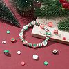 9 Style Christmas Handmade Polymer Clay Beads CLAY-YW0001-91-5