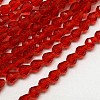 Glass Beads Strands EGLA-E010-8x12mm-08-2