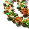 Spray Painted Synthetic Turquoise Beads Strands G-E617-A04-02-4