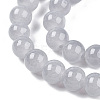 Baking Paint Imitation Jade Glass Round Bead Strands X1-DGLA-Q021-8mm-43-3