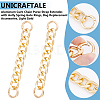 Unicraftale 2Pcs Aluminum Curb Chain Purse Strap Extender FIND-UN0003-04B-LG-5