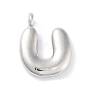 Rack Plating Brass Balloon Letter Pendants KK-C050-01P-U-1