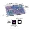 210Pcs 6 Colors Opaque White Acrylic European Beads MACR-YW0002-75B-4