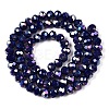 Electroplate Glass Beads Strands EGLA-A044-P6mm-B07-3