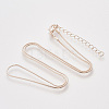 Brass Square Snake Chain Necklace Making MAK-T006-10A-RG-1