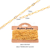 Brass Paperclip Chains CHC-R134-G-3
