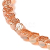 Electroplate Transparent Glass Beads Strands EGLA-L044-A-3
