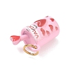 Valentine's Day 304 Stainless Steel Enamel Pendants SA-CBA08A6-07E-G-2