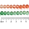 Transparent Painted Glass Beads Strands DGLA-A034-T6mm-A04-3