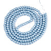 Baking Paint Pearlized Glass Pearl Round Bead Strands HY-Q003-4mm-24-A-2