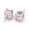 Rhodium Plated 925 Sterling Silver Peg Bails STER-D035-47P-06-3
