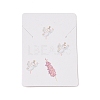 Rectangle Paper Necklace Display Cards CDIS-C004-05B-2