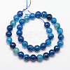 Natural Agate Bead Strands X-G-K166-07F-10mm-03-2