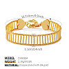 Brass Link Chain Bracelets for Women WGA76CD-06-1