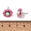 Brass Enamel Stud Earrings KK-CBA8324-27P-03-5