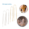 Craftdady Brass Stud Earring Findings KK-CD0001-02-4