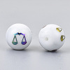 Electroplate Glass Beads EGLA-S178-11I-08-2