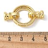 Brass Pave Clear Cubic Zirconia Fold Over Clasps KK-M320-24G-3
