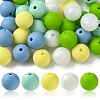 35Pcs Food Grade Eco-Friendly Silicone Focal Beads SIL-FS0001-22E-1