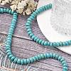 Synthetic Turquoise Beads Strands TURQ-G109-8x5mm-06-5
