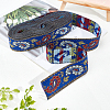 Ethnic Style Embroidery Polyester Ribbon SRIB-WH0007-02B-5