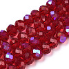 Electroplate Glass Beads Strands X1-EGLA-A034-T6mm-L20-1